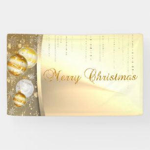 Frohe Weihnachten , Weihnachtsbälle, Falsches Gold Banner