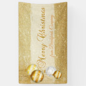 Frohe Weihnachten, Weihnachtsbälle, Glitterie Banner (Vertikal)