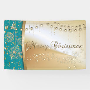 Frohe Weihnachten, Weihnachtsbälle, Imitate Gold Banner