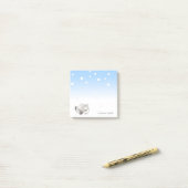 Frohe Weihnachten, Weihnachtsbälle - Personalisier Post-it Klebezettel (Auf Schreibtisch)