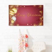 Frohe Weihnachten, Weihnachtsbälle, rot Banner (Insitu)