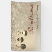 Frohe Weihnachten, Weihnachtsbälle, Schneeflocken Banner (Vertikal)