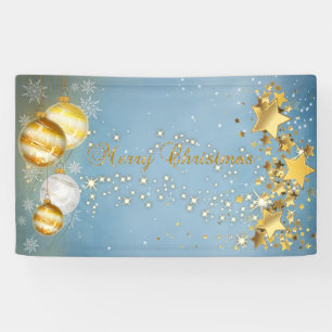 Frohe Weihnachten, Weihnachtsbälle, Sterne, Sparkl Banner