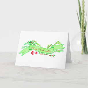Frohe Weihnachten, Weihnachtsbanner Feiertagskarte