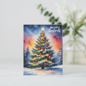 Frohe Weihnachten Weihnachtsbaum (Stehend Vorderseite)