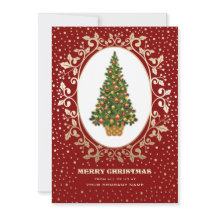 Frohe Weihnachten. Weihnachtsbaum Corporate Card