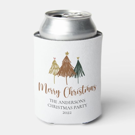 Frohe Weihnachten Weihnachtsbaum Dosenkühler (Kanne Vorderseite)