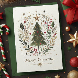 Frohe Weihnachten Weihnachtsbaum Familie