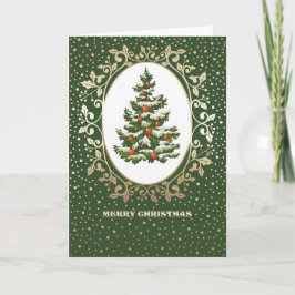 Frohe Weihnachten. Weihnachtsbaum Feiertagskarte