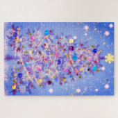 Frohe Weihnachten - Weihnachtsbaum - Geschenk für  Puzzle (Horizontal)