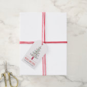 Frohe Weihnachten Weihnachtsbaum Geschenkanhänger (Mit Garn)