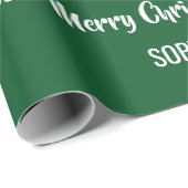 Frohe Weihnachten Weihnachtsbaum Geschenke Persona Geschenkpapier (Rolleneckpunkt)