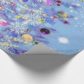 Frohe Weihnachten - Weihnachtsbaum Geschenkpapier (Ecke)