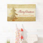 Frohe Weihnachten, Weihnachtsbaum, Glitterie Banner (Insitu)
