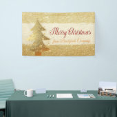 Frohe Weihnachten, Weihnachtsbaum, Glitterie Banner (Messeveranstaltung)