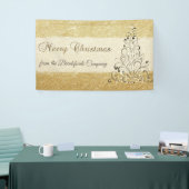 Frohe Weihnachten, Weihnachtsbaum, Glitterie, Firm Banner (Messeveranstaltung)