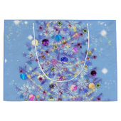 Frohe Weihnachten - Weihnachtsbaum Große Geschenktüte (Vorderseite)