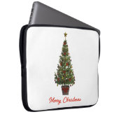 Frohe Weihnachten. Weihnachtsbaum Laptopschutzhülle (Vorne Rechts)