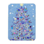 Frohe Weihnachten - Weihnachtsbaum Magnet (Vertikal)