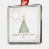 Frohe Weihnachten Weihnachtsbaum Ornament Aus Metall (Links)