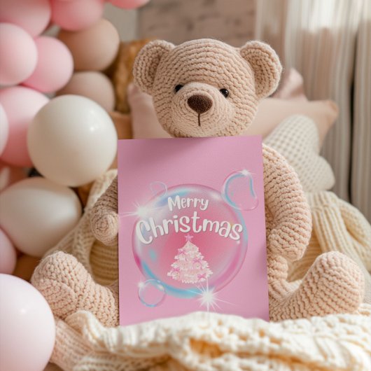 Frohe Weihnachten, Weihnachtsbaum Postkarte