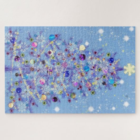 Frohe Weihnachten - Weihnachtsbaum - Puzzle (Horizontal)