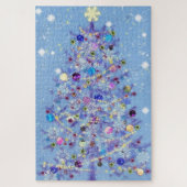 Frohe Weihnachten - Weihnachtsbaum - Puzzle (Vertikal)