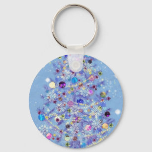 Frohe Weihnachten - Weihnachtsbaum Schlüsselanhänger