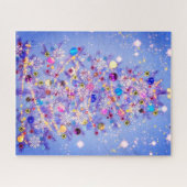 Frohe Weihnachten - Weihnachtsbaum - schön Puzzle (Horizontal)