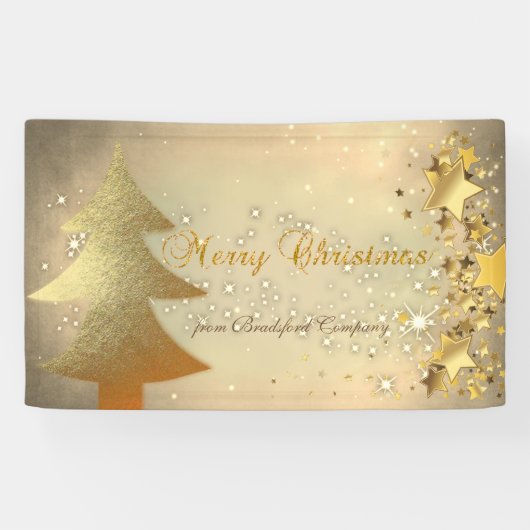 Frohe Weihnachten, Weihnachtsbaum, Sterne, Sparkle Banner (Horizontal)