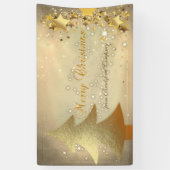 Frohe Weihnachten, Weihnachtsbaum, Sterne, Sparkle Banner (Vertikal)