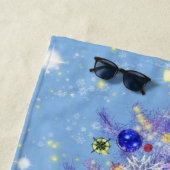 Frohe Weihnachten - Weihnachtsbaum Strandtuch (Beispiel)