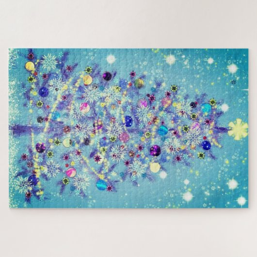 Frohe Weihnachten - Weihnachtsbaumgeschenk für all Puzzle (Horizontal)