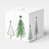 Frohe Weihnachten | Weihnachtsbaummuster Geschenkschachtel (Vorderseite)