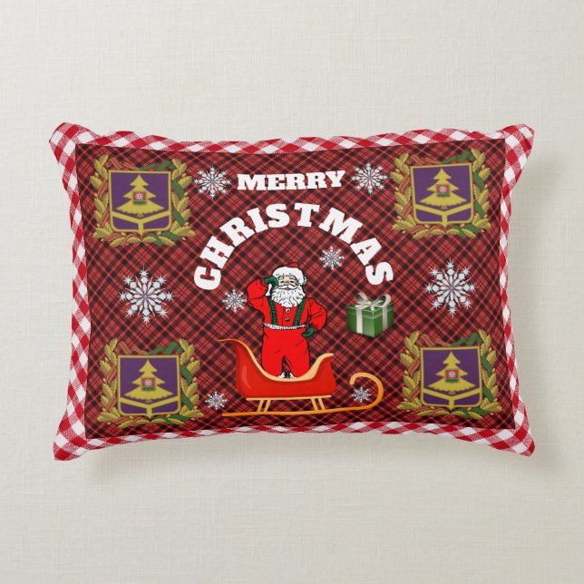 Frohe Weihnachten Weihnachtsdekor Accent Pillow Dekokissen (Vorderseite)