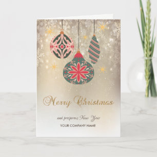 Frohe Weihnachten, Weihnachtsdekoration Schneefloc Feiertagskarte