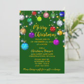 Frohe Weihnachten, Weihnachtsessen Einladung (Stehend Vorderseite)