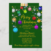 Frohe Weihnachten, Weihnachtsessen Einladung (Vorne/Hinten)