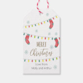 Frohe Weihnachten, Weihnachtsfeiertag Geschenkanhänger (Vorderseite)