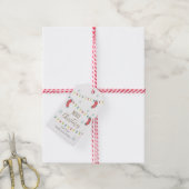 Frohe Weihnachten, Weihnachtsfeiertag Geschenkanhänger (Mit Garn)