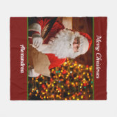 Frohe Weihnachten Weihnachtsfeiertage Persönlich m Fleecedecke (Vorderseite (Horizontal))