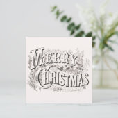 Frohe Weihnachten, Weihnachtsfest im Party Einladung (Stehend Vorderseite)