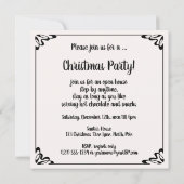 Frohe Weihnachten, Weihnachtsfest im Party Einladung (Rückseite)