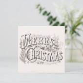 Frohe Weihnachten, Weihnachtsfest im Party Einladung (Stehend Vorderseite)