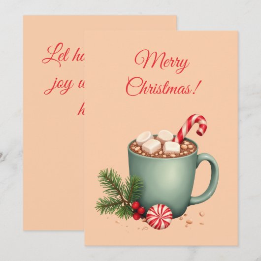 Frohe Weihnachten! Weihnachtsgeschenk. Weihnachtsk Save The Date (Vorne/Hinten)