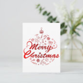 Frohe Weihnachten, Weihnachtsgeschenke Postkarte (Stehend Vorderseite)