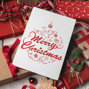 Frohe Weihnachten, Weihnachtsgeschenke Postkarte