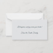 Frohe Weihnachten! Weihnachtsgrüße. Mitteilungskarte (Rückseite)