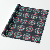 Frohe Weihnachten-Weihnachtskaktus-Pflanze Geschenkpapier (Ungerollt)