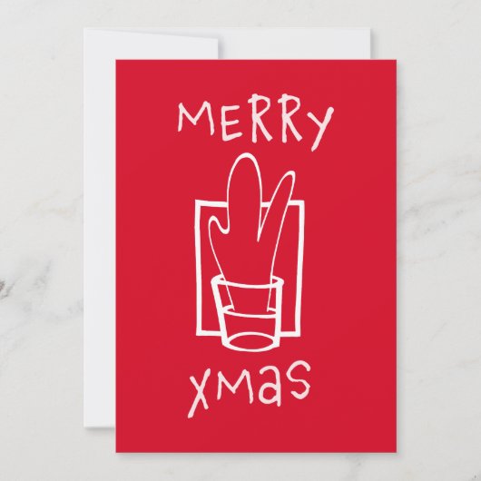 Frohe Weihnachten Weihnachtskarte (Vorderseite)